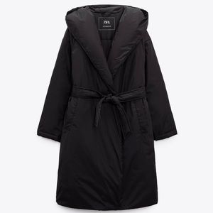 NWT Zara Padded Hood Coat - XL